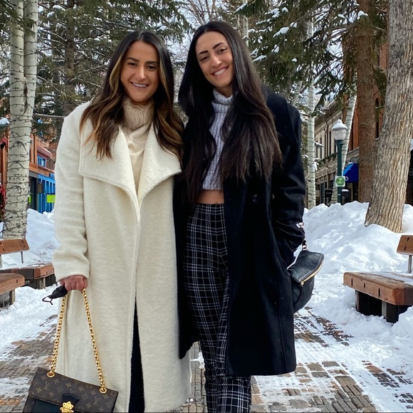 Guess wool belted black trench coat - Picture 5 of 9